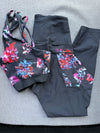 Black Floral Set