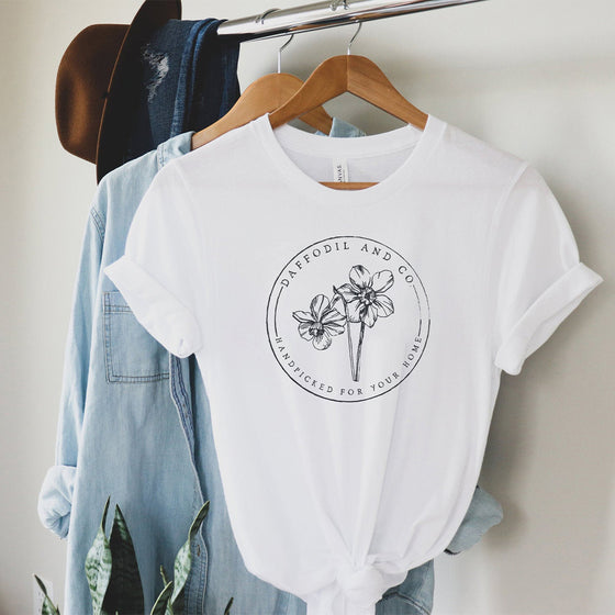 Daffodil & Co. Floral Stamp Tee
